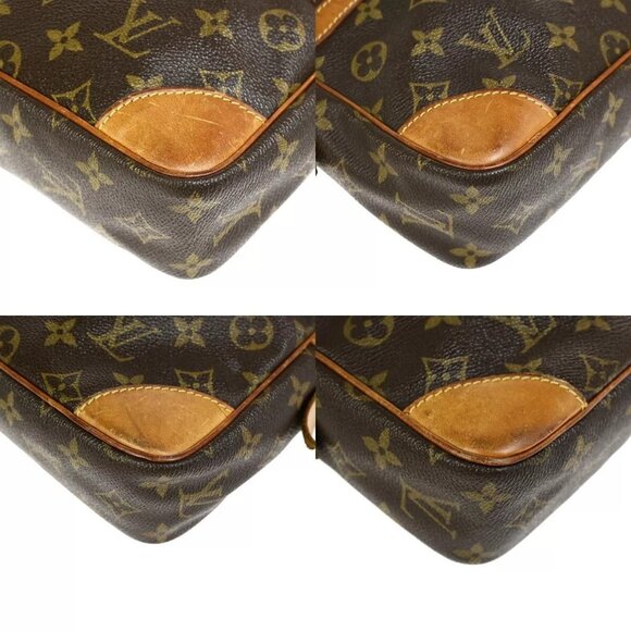 LOUIS VUITTON Compiegne 28 Clutch Bag Monogram Leather Brown GHW M51845 68FB193 - Picture 7 of 16